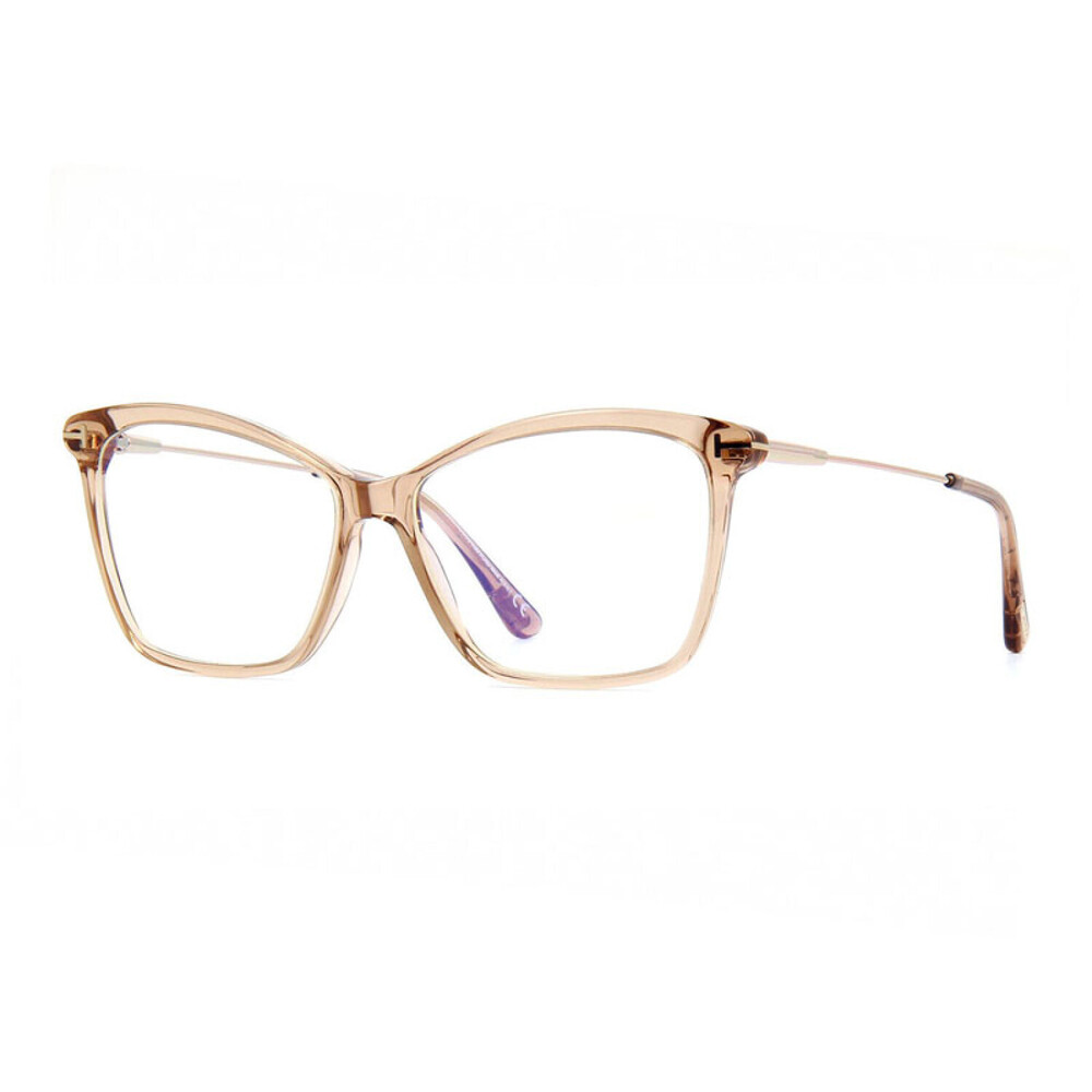 NEW Tom Ford FT5687-B 045 Shiny Light Brown Sunglasses Authentic